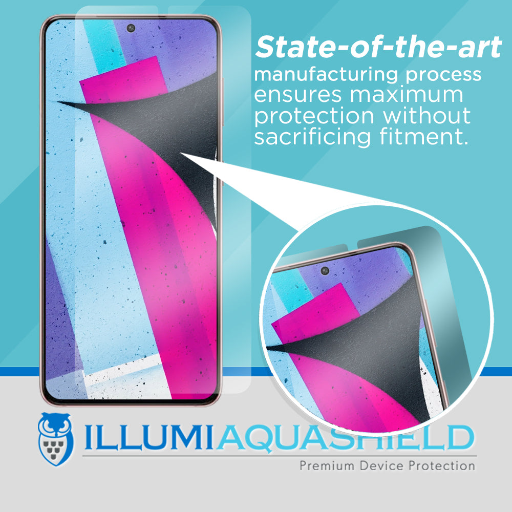 Samsung Galaxy S21 [6.2 inch] [2-Pack] ILLUMI AquaShield [Edge to